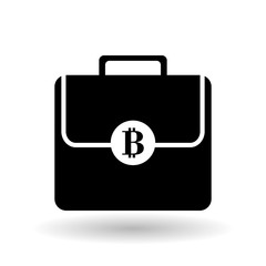 Bitcon icon design, vector illustration