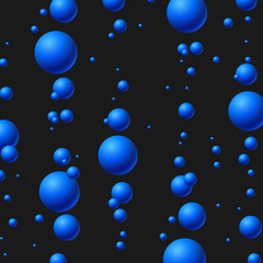 Bubbles underwater, vector illustration.