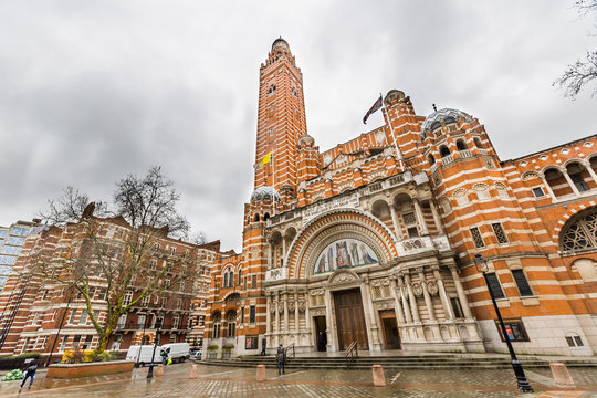 Fototapeta Westminster cathedral - London, UK