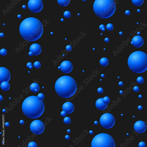 "Bubbles underwater, vector illustration." Stock image and royalty-free
