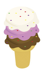 ice cream cone vector