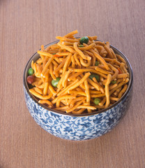 murukku or traditional indian snack chakli and chakali on backgr