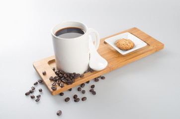 coffee or coffee biscuit on a background.