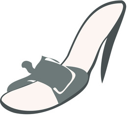 high heeled shoe