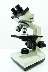 Microscope Isolated on the White Background