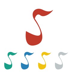 Music logo icon Vector