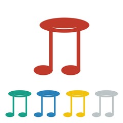 Music logo icon Vector