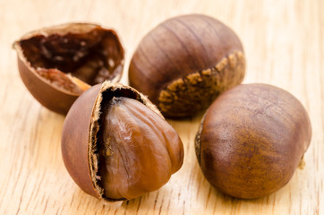 Japanese Chestnut , Castanea crenata.