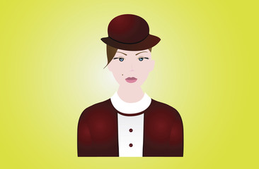 vector female of a woman.