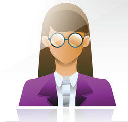 vector image of a businesswoman.