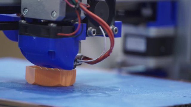 White 3D printing piece. 3D Printing detail