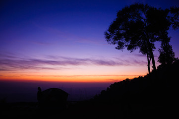 Camping with twilight