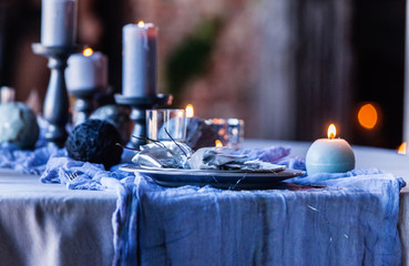 Table set for an event party or wedding reception © Maksim Shebeko