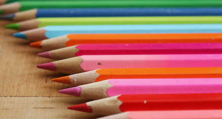 Set of color pencils