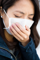 Yougn woman feeling unwell