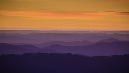 Fototapeta premium sunset hills 2