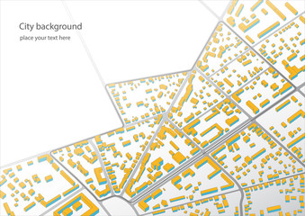 vector illustration of an imaginary city