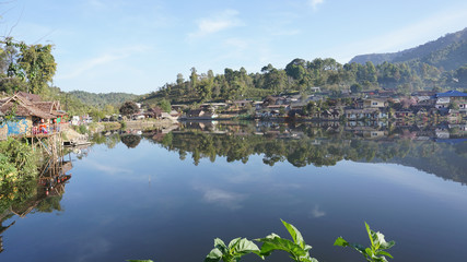 Fototapeta na wymiar Ban Rak Thai, a Chinese settlement in Mae Hong Son