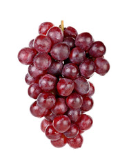 Red grape isolated on the white background