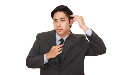 笑顔のビジネスマン