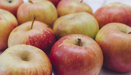 Fototapeta na wymiar Apples On Table