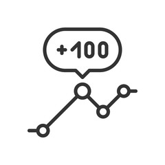Analytics outline icon