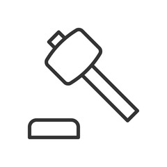 Auction outline icon