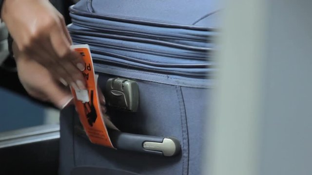 Checking Bag s Weight in Check-in Counter at Airport