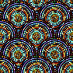 Abstract circles pattern