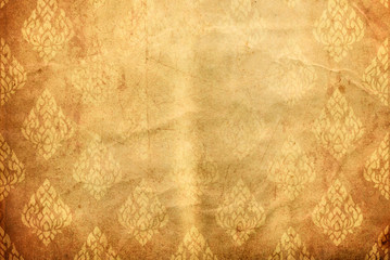 Thai tradition old paper for text and background