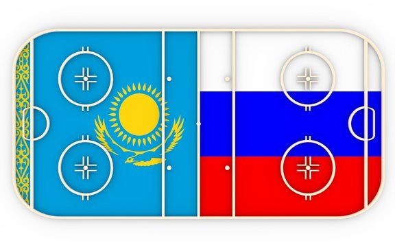 Kazakhstan vs Russia. Ice hockey competition 2016
