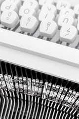 Tastatur einer Schreibmaschine