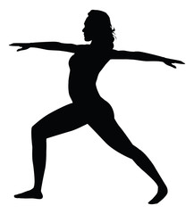 Set of Yoga Silhouette