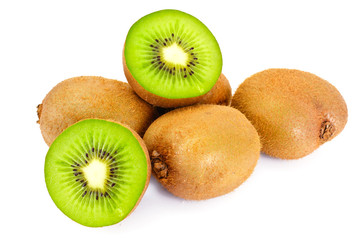 Fresh Tasty Kiwi Isolated on White Background