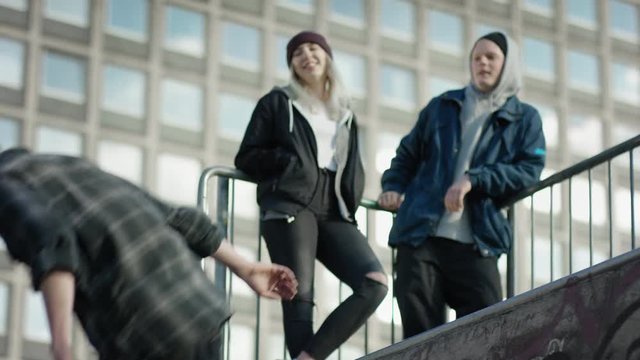 skater jumps off the ramp