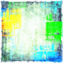 Grunge color texture background. Blue, yellow and green.