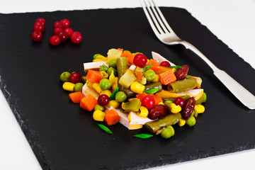 Mexican Mix of Vegetables. Tomatoes, Beans, Celery Root, Green B