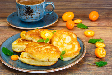 Pancakes with Kumquats and Cranberries