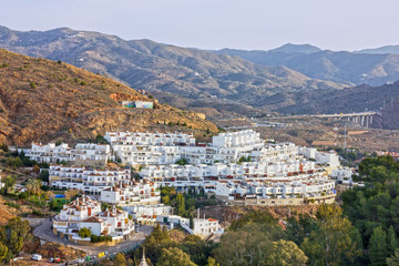 Fototapeta na wymiar Malaga, Spain, panoramic mountain view