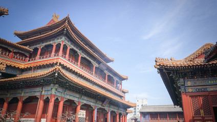 Fototapeta na wymiar Beijing, China - Yong he gong , Lama Temple