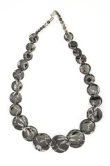 nacre necklace isolated on white