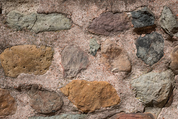 Medieval Fortress Antique Stone Rampart Detail