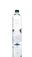 Bottle of water isolated on a white background