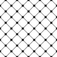 Fototapeta premium Vector modern seamless geometry pattern tiles, black and white abstract geometric background, subtle pillow print, monochrome retro texture, hipster fashion design