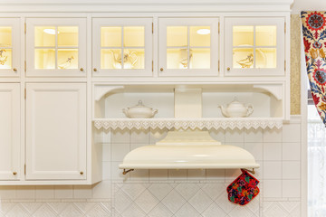 White kitchen extract.