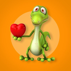 Fototapeta premium Fun lizard