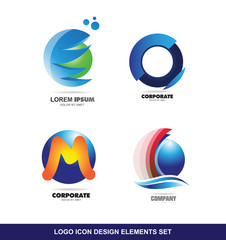 Logo icon design elements set