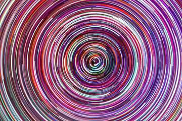 Round neon background.