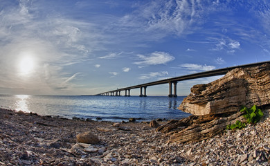 Obraz premium very beautiful bridge stretching into the distance