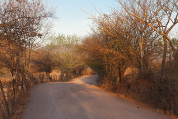 sand rural road from nicaragua